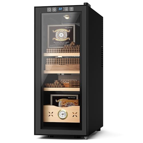 Electric Cigar Humidor Cabinet with Spanish Cedar Wood, 4 Layers S11874