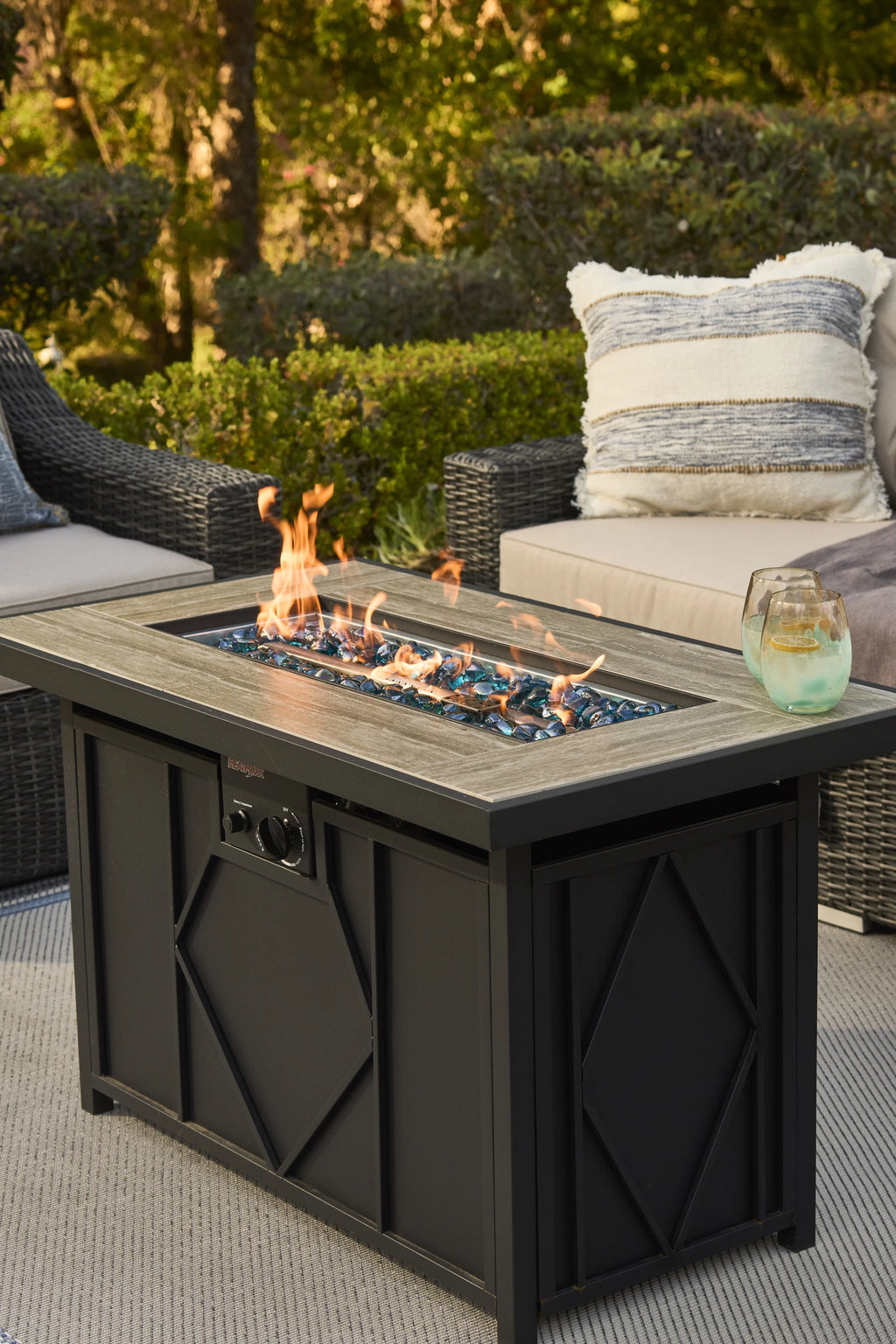 42 in. 60,000BTU Propane Gas Fire Pit Table K443047