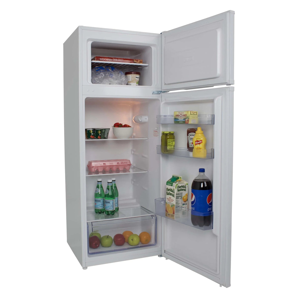 White Top Freezer Refrigerator D395