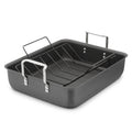 Hard Anodized 16-inch Roasting Pan with Nonstick Rack F798