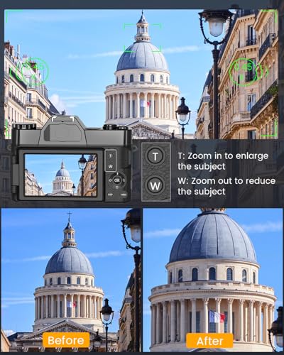 4K 56MP Digital Camera with WiFi Flip Screen B728155