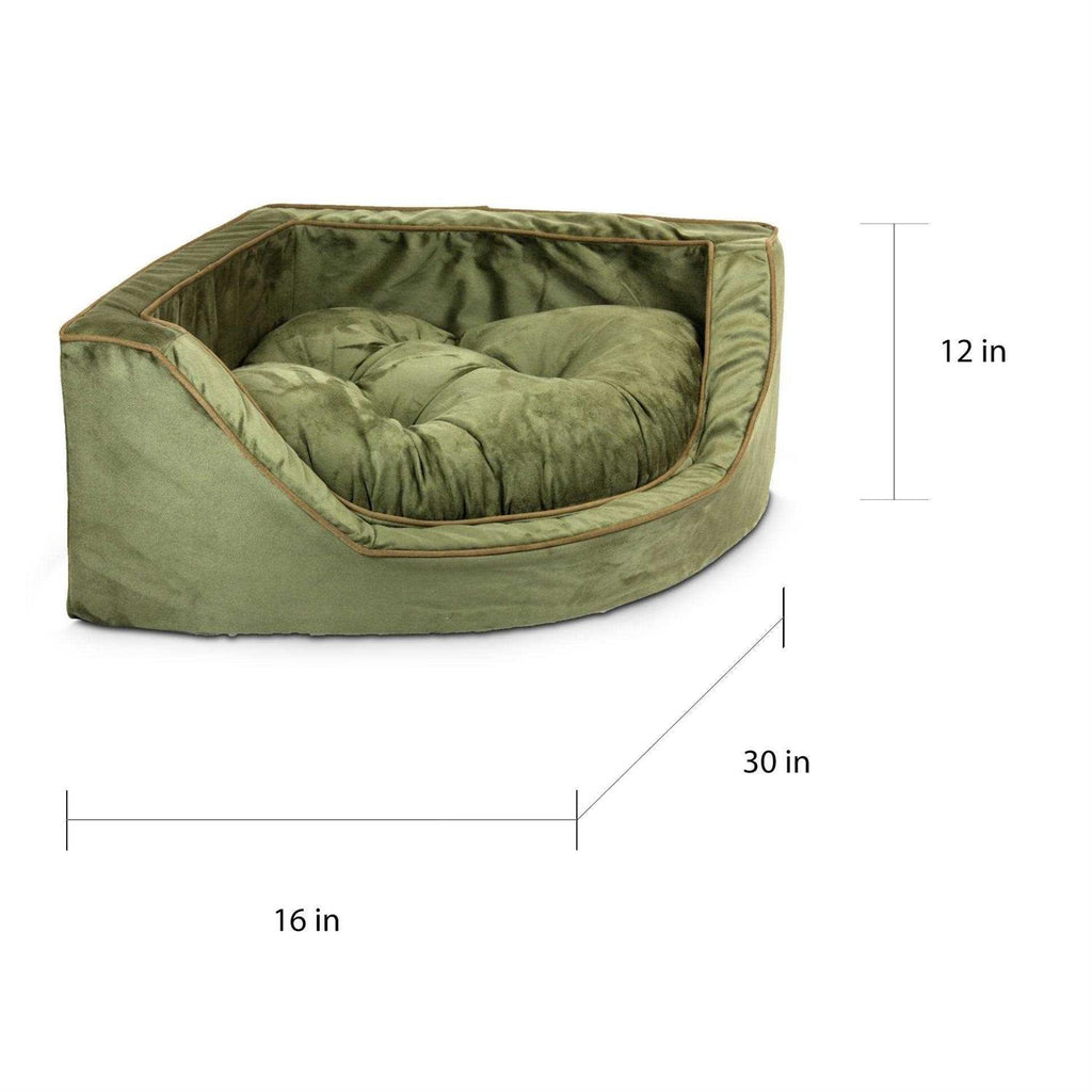 Overstuffed Corner Dog Bed N83007