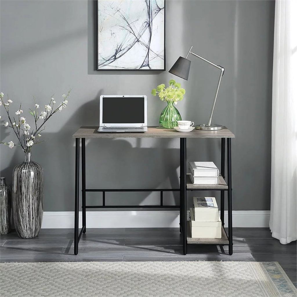 40-Inch Desk with Two Storage Shelves L37976