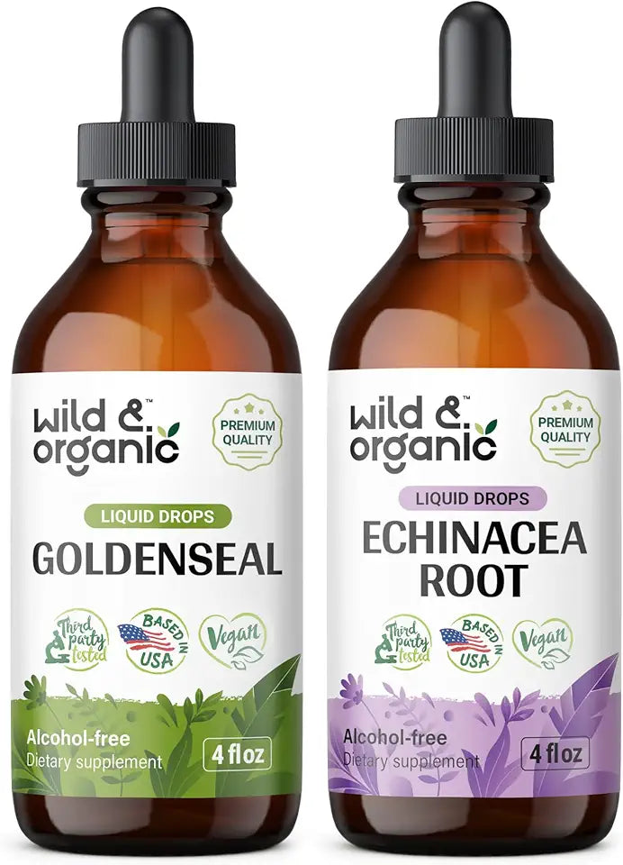 Goldenseal Tincture 4 fl oz & Echinacea Tincture 4 fl oz P806