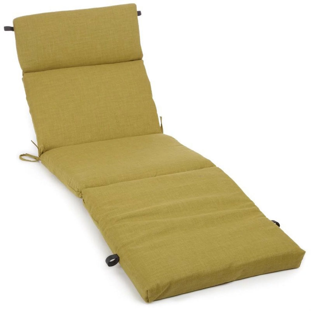 Solid Polyester Outdoor Chaise Lounge Cushion C830280