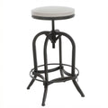 26" Off White Swivel Bar Stool R284