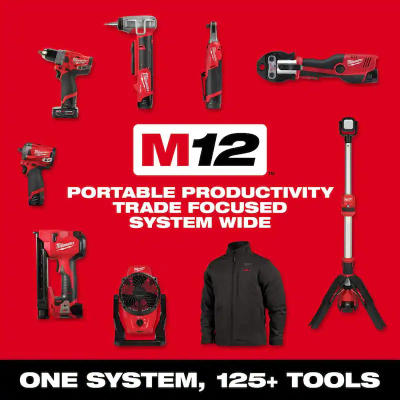 12V Lithium-Ion Brushless Cordless 3/8 in. Ratchet with Grease Gun P249154