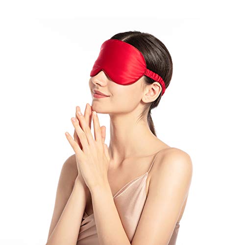 Natural Silk Sleep Mask with Elastic Strap V4865