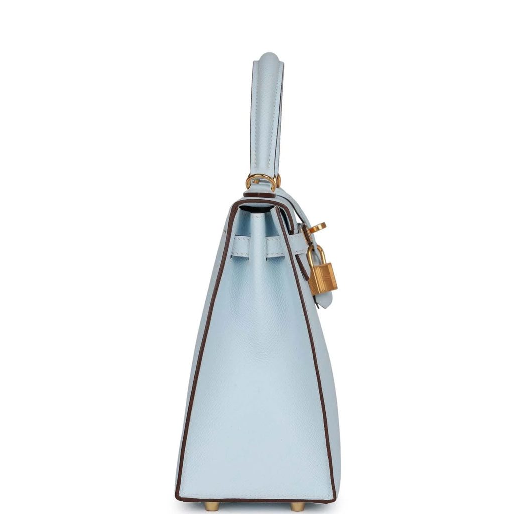 Bleu Brume Epsom Leather Bag B319