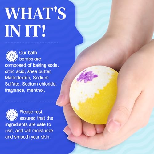 24 Pcs Bath Bombs Set with 6 Scents G941240