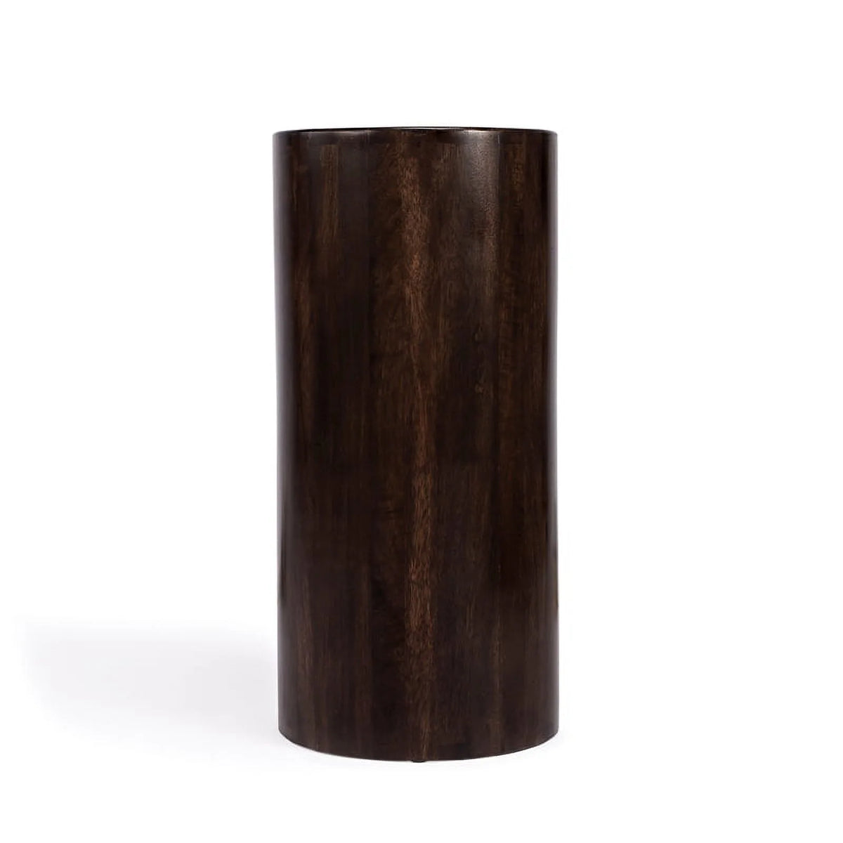 Dark Brown Mango Wood End Table with Storage Set of 2 G130517