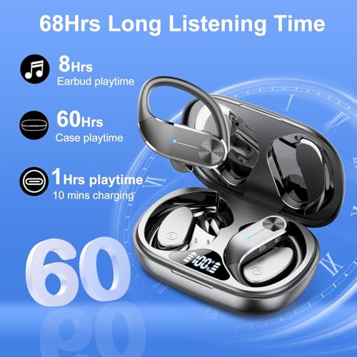 Wireless Bluetooth Earbuds with LED Display IP7 Waterproof K72607