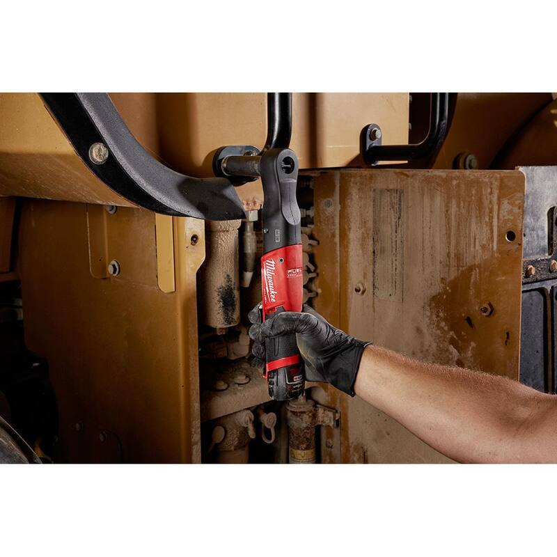 12V Lithium-Ion Brushless Cordless 3/8 in. Ratchet with Grease Gun P249154