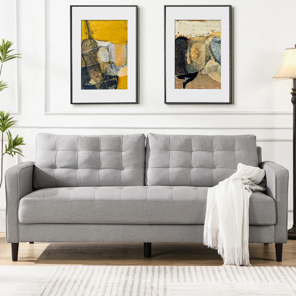Green Velvet Tufted Sofa Z37908