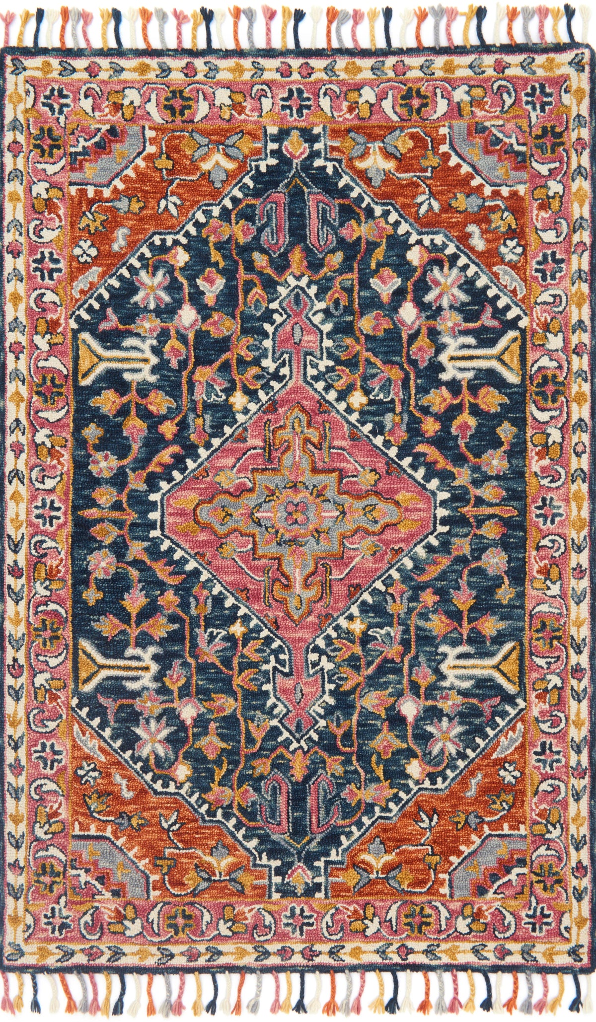 Navy Multi Rug C601