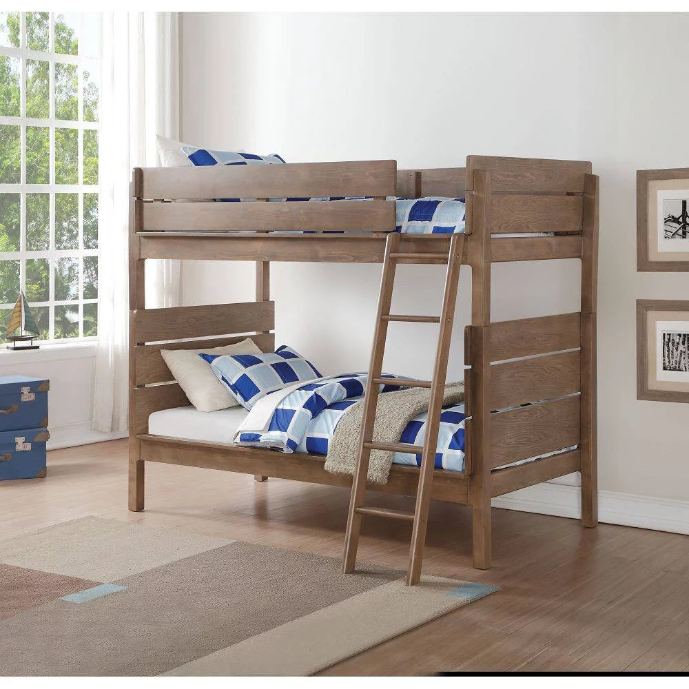Twin Twin Antique Oak Bunk Bed M540479