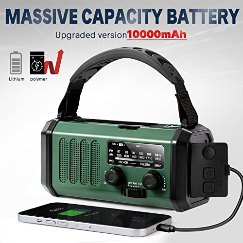 10000mAh Hand Crank Emergency Radio H3068