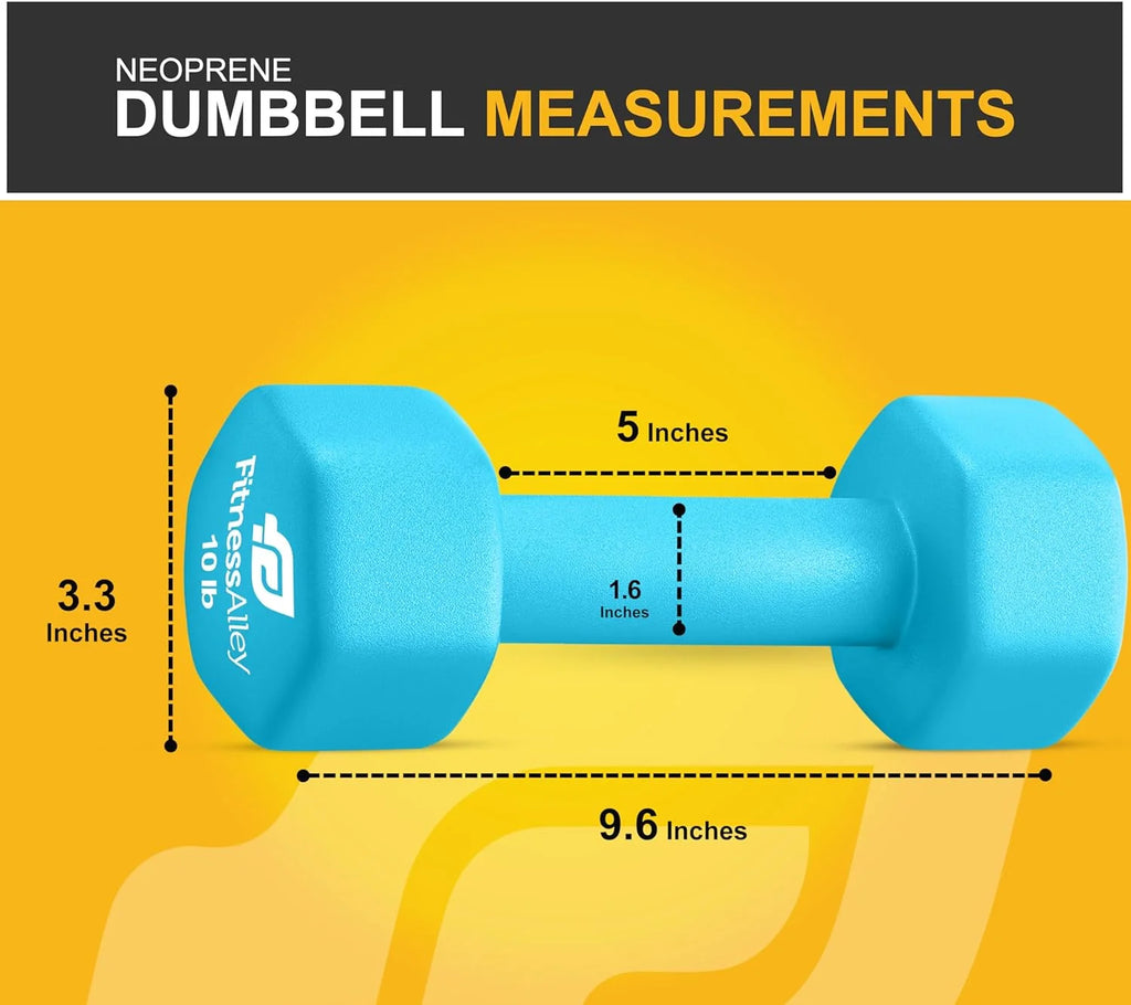 Neoprene Coated Dumbbells Set of 2 17.5 Pounds P7826