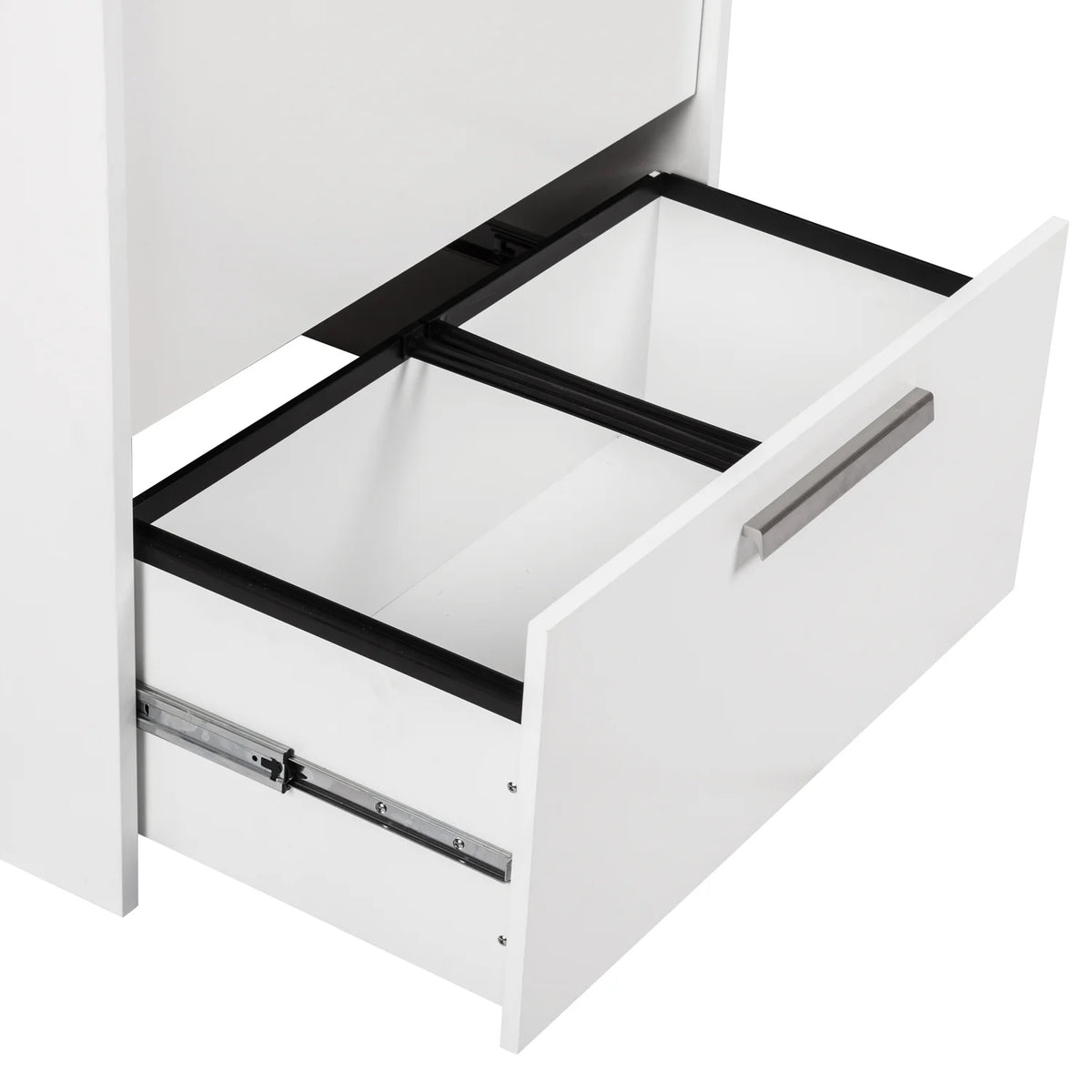 White 2-Drawer Engineered Wood File Cabinet S2346