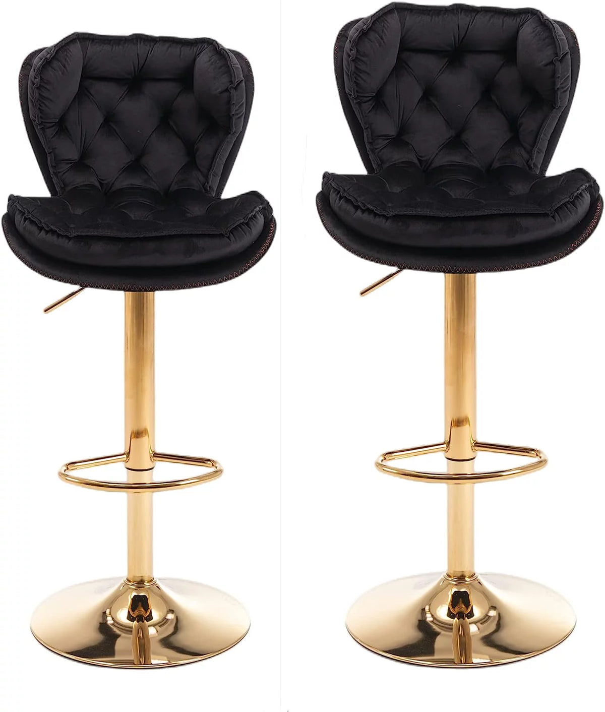 Velvet Swivel Barstool Set of 2 A788