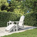 HDPE Outdoor Fire Pit Chair with Footstool A67024