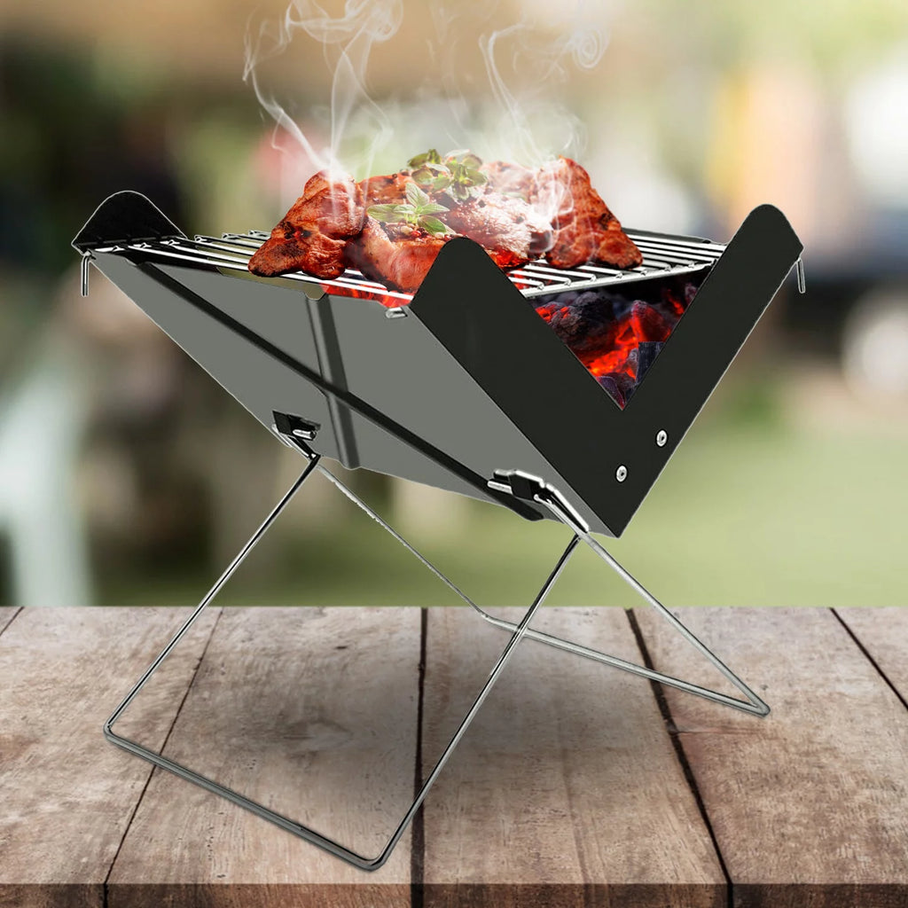 Foldable Mini Stainless Steel BBQ Grill L791