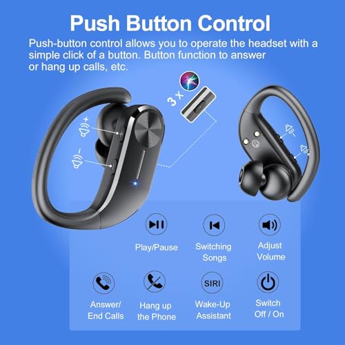 Wireless Bluetooth Earbuds with LED Display IP7 Waterproof K72607
