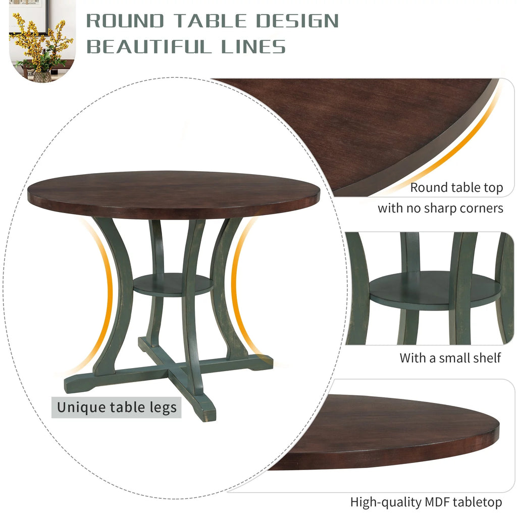 5-Piece Round Dining Table Set M25836