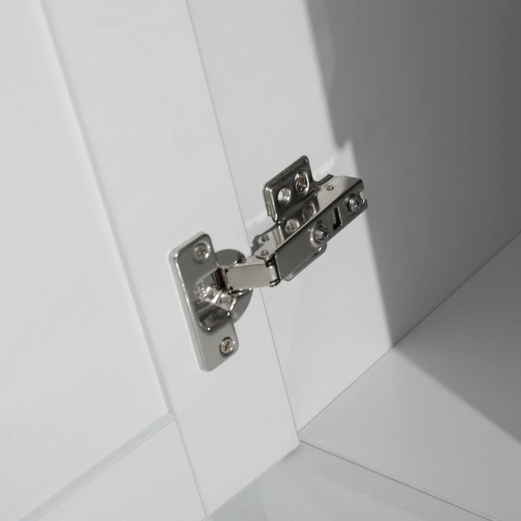 24in White Laundry Tub Cabinet with Stainless Steel Combo P925