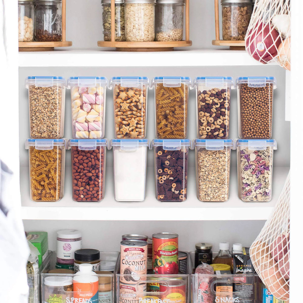 12 Pc Airtight Plastic Food Storage Containers N414477