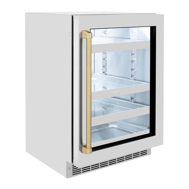 24 in. Single Zone Beverage Fridge with Glass Door L4168