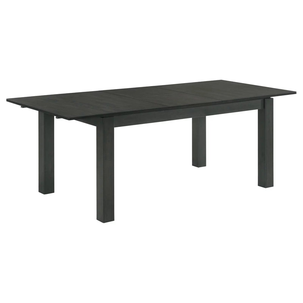 5-piece Rectangular Dining Set Grey and Black E89723