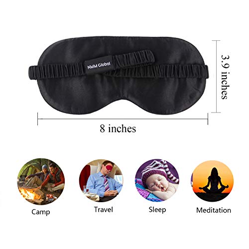 Natural Silk Sleep Mask with Elastic Strap V4865