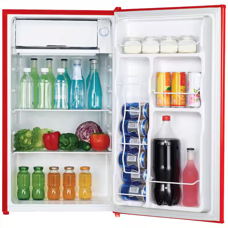 Retro Mini Fridge in Red U982145