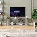 55 inch 3-Tier TV Stand with 8 Adjustable Storage Units Grey M850