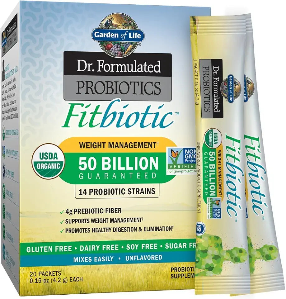 Probiotics Weight Management Powder 50 Billion CFU 3 Oz Pack of 20 F80480
