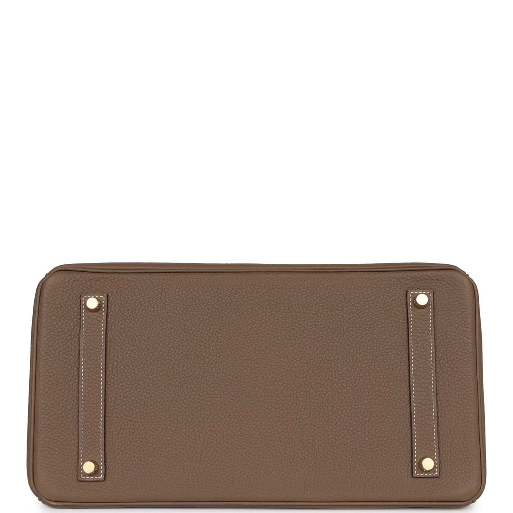 Etoupe Togo Leather Handbag E305492