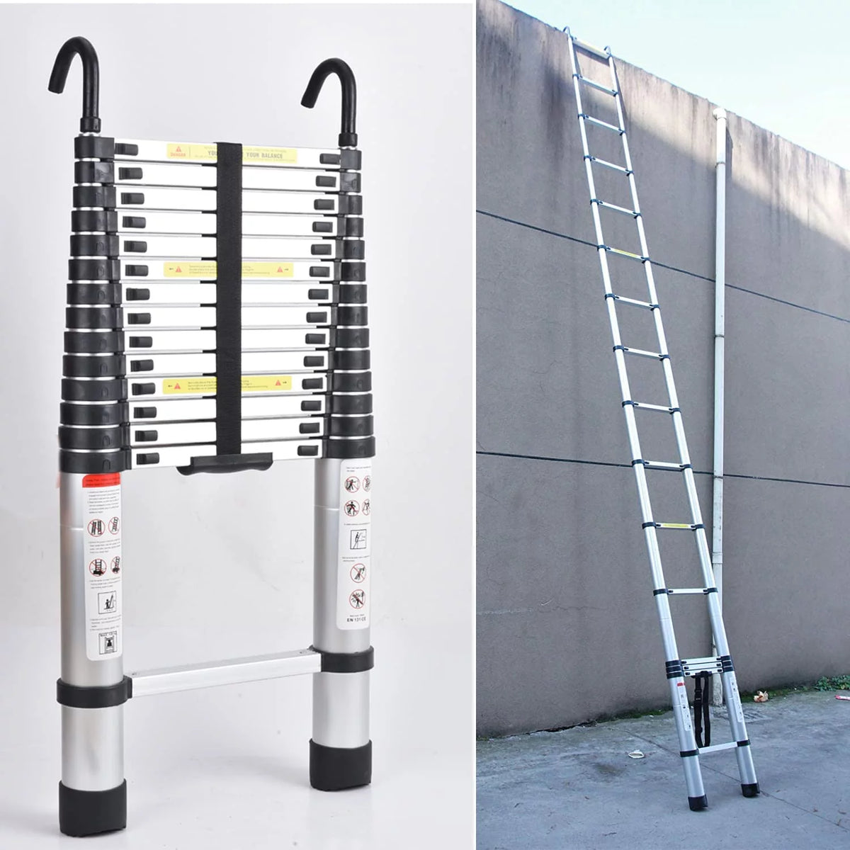 16.5Ft Aluminum Telescoping Ladder V617