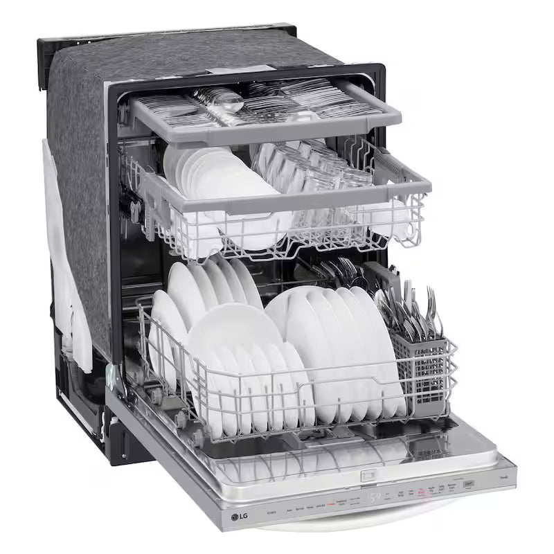 24 in. Smart Wi-Fi Dishwasher with 3rd Rack, Stainless Steel N173006