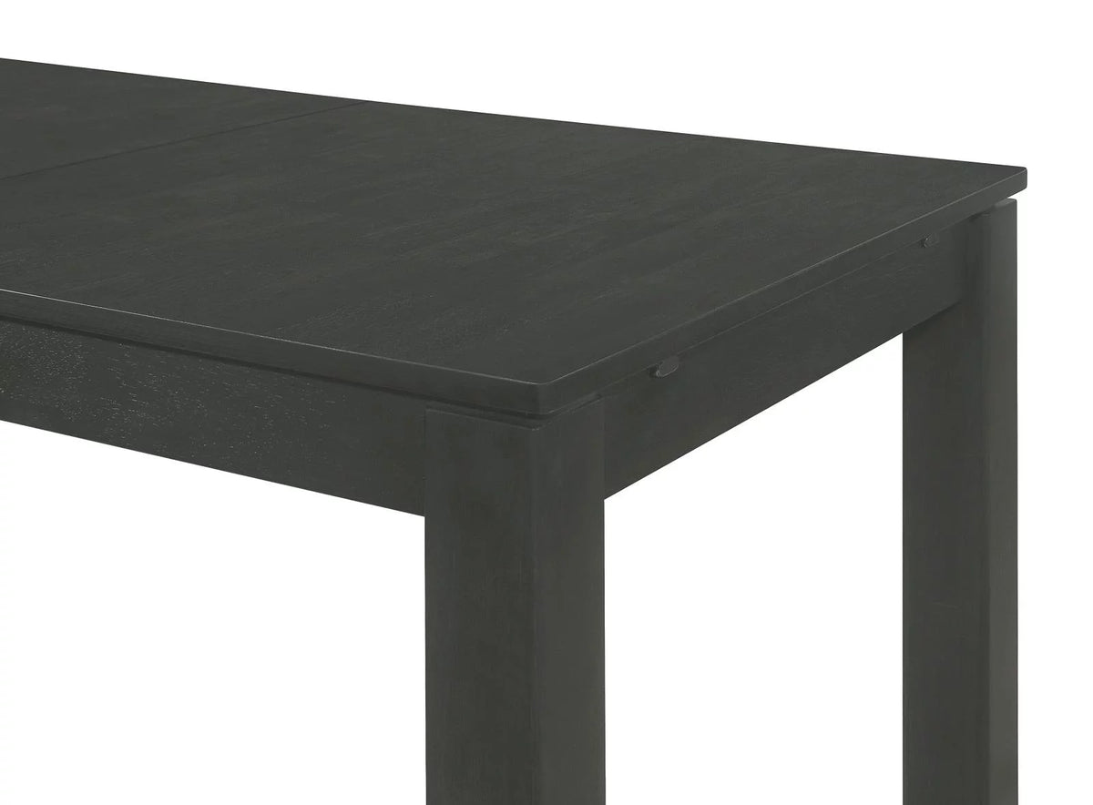 5-piece Rectangular Dining Set Grey and Black E89723