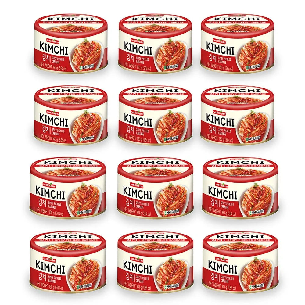 Canned Kimchi Spicy Pickled Cabbage 12 Cans 5.64 Oz X201136