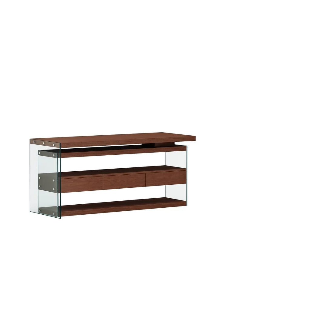 Rotatable Wooden Desk with 3 Drawers and 3 Shelves F7622