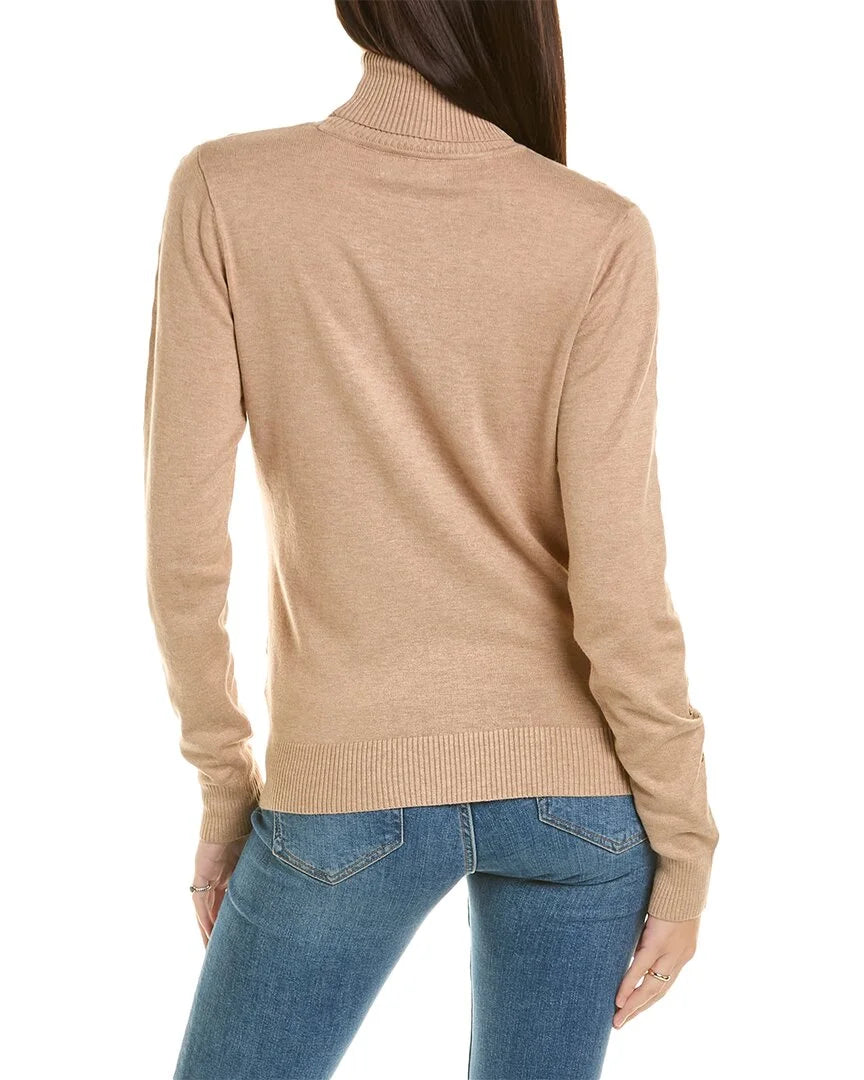 Brown Turtleneck Sweater N9015
