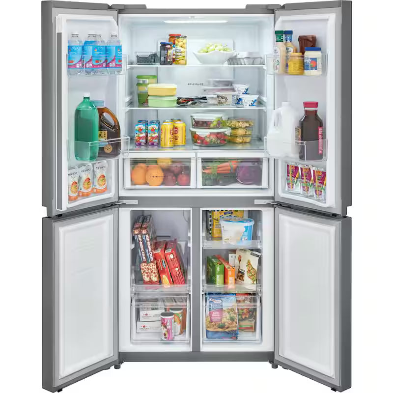 17.4 cu. ft. 4-Door Refrigerator in Brushed Steel D745