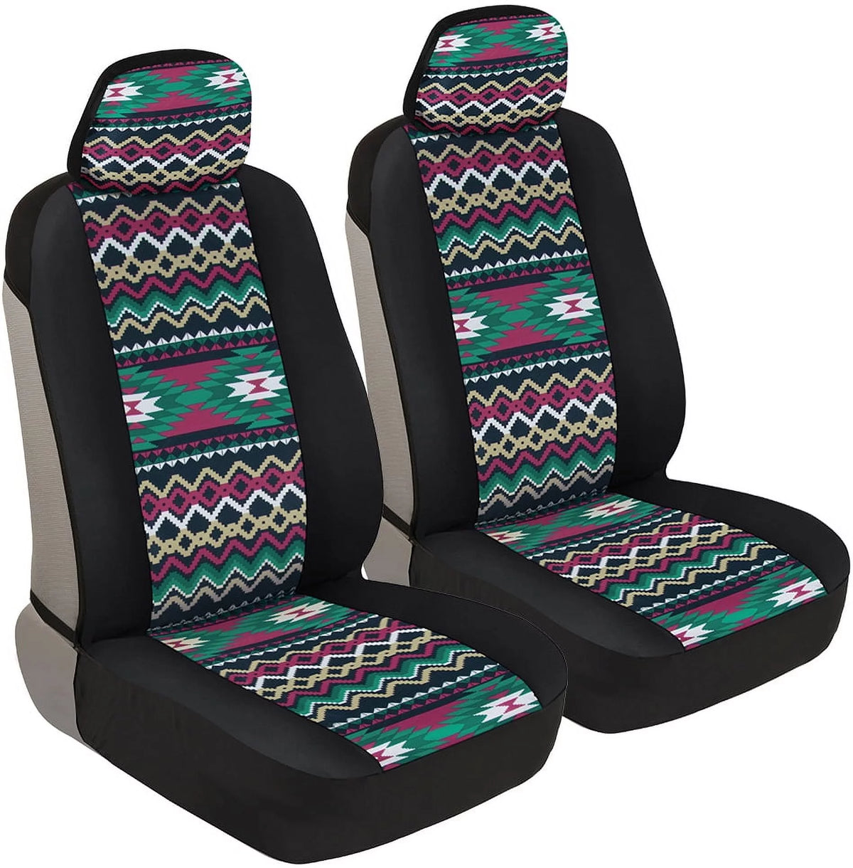 Two Tone Pattern Car Seat Covers B94883