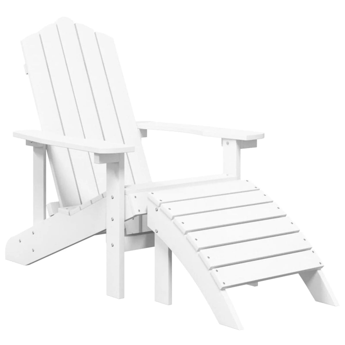 HDPE Outdoor Fire Pit Chair with Footstool A67024