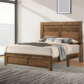 Wooden Queen Bed with Grain Details N2828