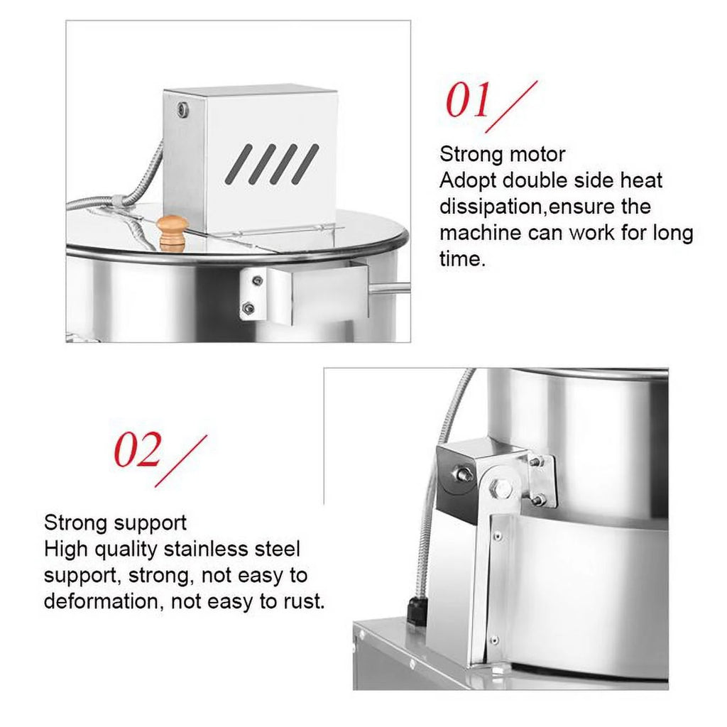 Commercial Stainless Steel Automatic Stirring Popcorn Maker 25W 17oz V152