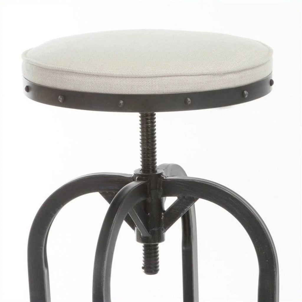 26" Off White Swivel Bar Stool R284