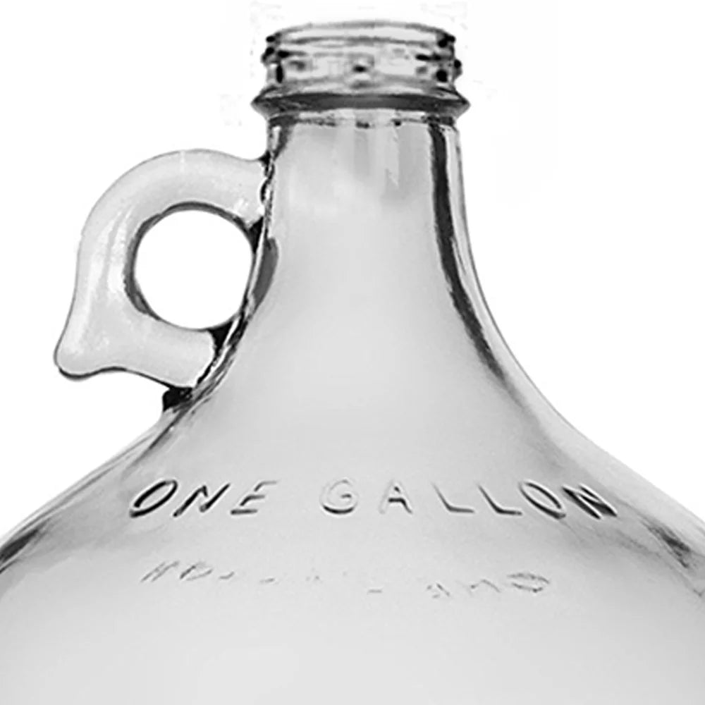 One Gallon Glass Jug with Black Metal Screw Cap Set of 16 Q352830